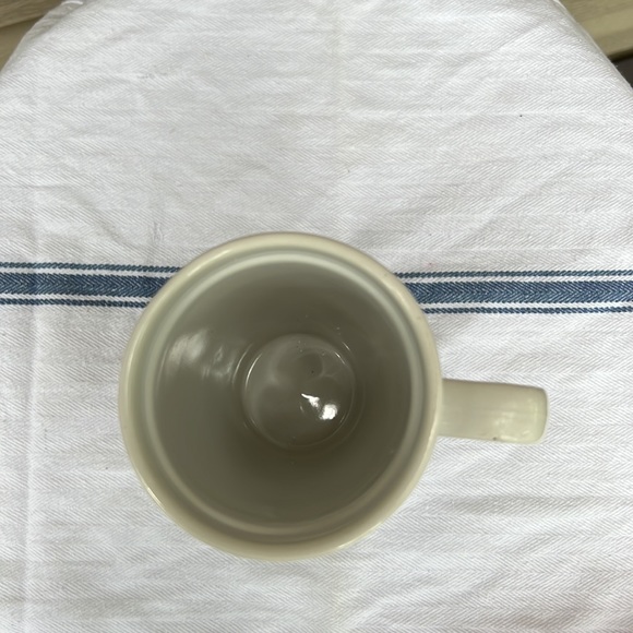 Stoneware fall white tall coffee mug - Picture 3 of 4